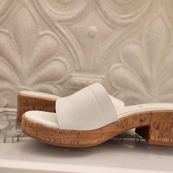 Franco Sarto Women's Pony Slide Sandals. White. NIB. Size 8.5 - Picture 6 of 13